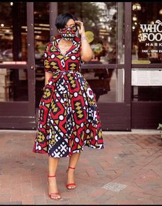 Ankara midi/maxi Dress made with 100% African wax cotton. A very beautiful dress that gives real comfort and ease. Has button closure at the front, can also serve as a slit. This dress also comes with a matching nose mask 😷 as seen on the model and a sash(belt) You can tie at the waist to fit. Made with love in Nigeria Custom measurements are welcomed (preferred) but its absolutely fine if you don't have your measurements, Our size chart is pretty accurate. Measurements needed: Bust Waist Heigh Ankara Shirt Dress, Latest Ankara Dresses, Kitenge Designs, Ankara Designs, Latest Ankara Styles, Latest Ankara, African Fashion Ankara, Plus Size Party Dresses, Ankara Dresses