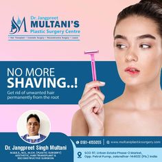 Live Hassle-Free without Shaving & Waxing. Laser Hair Removal with Advanced Technology. Visit at Multani Plastic Surgery Centre ―――――――― DM us for more information or ☎️ : 0181-4155055 🌐 www.multaniplasticsurgery.com ―――――――― 𝗠𝗨𝗟𝗧𝗔𝗡𝗜 𝗣𝗟𝗔𝗦𝗧𝗜𝗖 𝗦𝗨𝗥𝗚𝗘𝗥𝗬 𝗖𝗘𝗡𝗧𝗥𝗘 📌Address: SCO 97, Urban Estate Phase-2 Market, Opp. Petrol Pump Jalandhar City Photoshop Flyer, Skin And Hair Clinic, Beauty Gadgets, Amazon Beauty Products