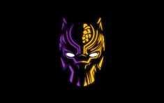 an image of a purple and yellow mask