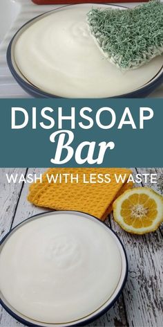 dish soap bar with lemons on the side