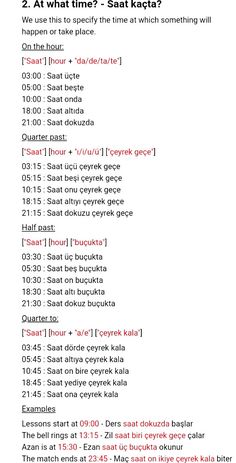 a screenshot of a text description with the words what time is satakta?