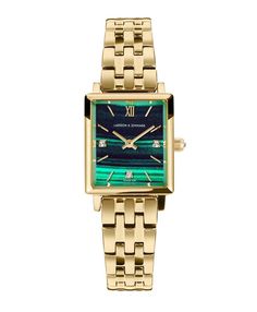 Boyfriend Mini Elevate Gold Green 31mm Green Face Watch, Emerald Watch, Mickey Watch, Dr Accessories, Late 30s, Boyfriend Watch, Wrist Accessories, Green Watch, Vintage Watches Women