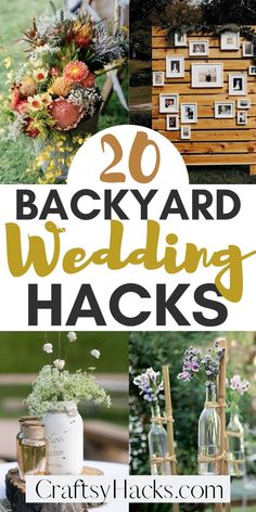 the top 20 backyard wedding hacks