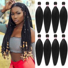 PRICES MAY VARY. Made with High Quality Low Temperature Flame Retardant Synthetic Fibers, Super Soft and Skin Friendly, Feel Like Real Human Hair. Protective Style Braiding Hair, Pre-Stretched to Save on Prep Time, Pre-Layered for A Natural, Finished Style. Hot Water Setting, 20 Seconds Lock by Dipping in Hot Water, Manageable and Long Lasting. Light Weight, Soft Touch, Durable, Blends Well, Easy to Use. Many Nice Colors Available, Also You Can use Different Colors to Make Unique Hairstyle. Soft Crochet Twist, Synthetic Hair Extensions, Twist Braid Hairstyles, Easy Braids, Boho Braids, Real Human Hair, Unique Hairstyles, Wig Accessories, Twist Braids