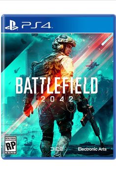 the cover art for the video game battle field 2012, featuring a soldier in uniform