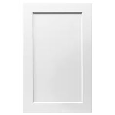 an empty white frame on a white wall