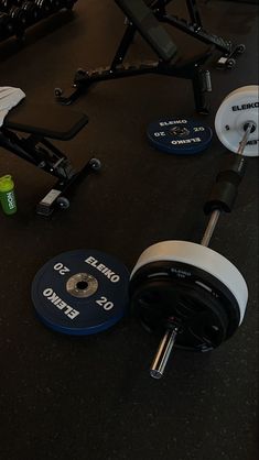 the gym equipment is clean and ready to be used by someone who likes to exercise