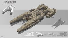 an image of a sci - fi ship from the movie star wars with all its components