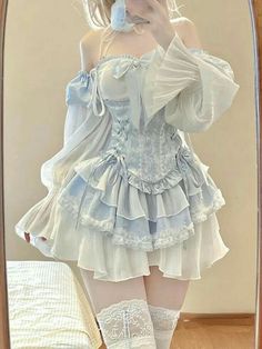 Japanese Style Fashion, Y2k Mini Dress, Mini Dress Elegant, Dress Elegant Short, Kawaii Y2k, Ruffle Outfit, Slim Vest, Japanese Dress