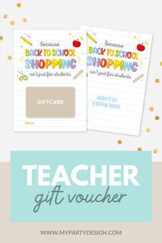 the back to school shopping gift voucher