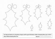 Christmas Ornament Template, Foam Stamps, Ornament Template, Christmas Stencils, Applique Templates, Leaf Template, Different Holidays, Felt Christmas Ornaments, Christmas Templates