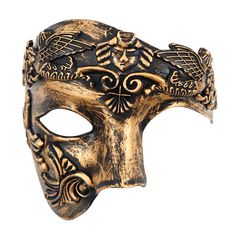 PRICES MAY VARY. 【Phantom of the Opera Mask】The design is inspired by the famous Phantom of the Opera character, with a unique half-face design that brings a mysterious element to your look. You can even wear this Venetian masquerade as a Mardi Gras mask and dress up in your best attire at this year's Mardi Gras party or parade! 【Multiple Colors Available】There are 4 colors to choose from; Each men's masquerade mask is decorated with intricate pattern design details, making it more elegant. Mask Phantom Of The Opera Mask, Mask Prom, Elegant Mask, Warrior Mask, Mens Masquerade Mask, Opera Mask, Prom Costume, Roman Warriors, Mask For Men