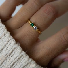 Custom Birthstone Ring – Sami Jewels 3 Birthstone Ring, Two Stone Birthstone Ring, Couples Birthstone Ring, 2 Birthstone Ring, Birth Stone Rings For Mom, Two Birthstone Ring, Push Present Ring, January Jewelry, Birthstones Ring