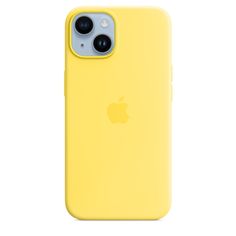 an iphone case in yellow on a white background