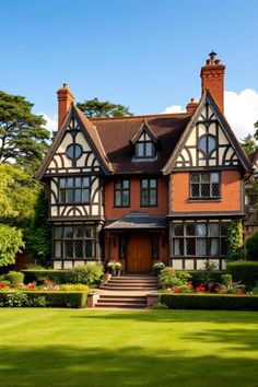 Charming Tudor-style house with manicured garden. Explore the quirky charm, secret staircases, and unintentional labyrinths of British country houses, where historical oddities meet modern mishaps in the most delightful way.