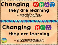 a poster with the words changing what they are learning