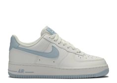 Wmns Air Force 1 Low '07 Patent 'Light Armory Blue' - Nike - AH0287 104 - white/light armory blue | Flight Club Nike Flight, Flight Club, Cute Nikes, Blue Nike, Air Force 1 Low, Air Force Sneakers, Latest Shoes, Nike Air Force Sneaker, Air Force 1