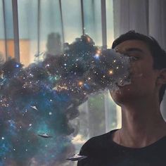 🌙 A R I Z E | Spiritual 🌙 Galactic smoke art with stars - "We are not human beings having a spiritual experience. We are spiritual beings having a human experience 💨" Galactic Art, Lady Photography, Spiritual Beings Having A Human, Glitter Aesthetic, Not Human, Art Night, Spiritual Experience, Art Body, In Another Life