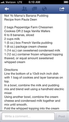 an iphone screen showing the recipe list for vanilla ice cream, which includes instructions on how to make it