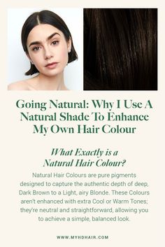 Going Natural: Why I Use A Natural Shade To Enhance My Own Hair Colour 
This isn’t about letting Grey Hairs creep in or waiting for a dull Colour to just grow out. We're celebrating your real Colour with a vibrant, enhanced version—making it shine like the best possible version of you. Hair Color Chocolate