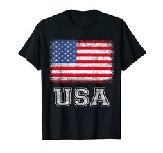 PRICES MAY VARY. Lightweight, Classic fit, Double-needle sleeve and bottom hem Usa Patriotic, Sweatshirts Online, Gifts For Your Mom, Flag Tshirt, American Shirts, Labor Day, Women T Shirt, Usa Flag, United States Of America