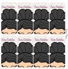 the instructions for how to make an easy hairstyle with clippings on top