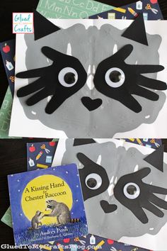 the paper plate is made to look like a raccoon