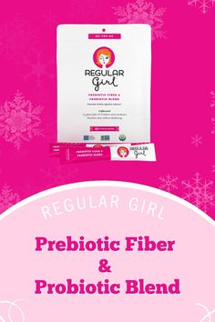 These convenient prebiotic fiber and probiotic blend packets are super portable and can get tossed in your purse or gym bag for easy access. Pour them in your favorite cold drink or mix it into your on-the-go snacks, such as yogurt or overnight oats. Regular Girl delivers true regularity, addressing both occasional constipation and diarrhea, without excess gas, cramping, or bloating. Learn more about Regular Girl On-The-Go Prebiotic + Probiotic! Prebiotic Probiotic, On The Go Snacks, Cold Drink