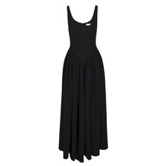 This Isadora long dress is a stunning piece that will make you stand out from the crowd. The corseted shape and full skirt adds playfulness to the elegant silhouette.  There is a back zipper and dress is made from a ribbed stretch jersey. Perfect for any special occasion, this dress is sure to make you feel confident and glamorous. Dry clean only and Made in Los Angeles Alexis is 5’9” & wears a size XS. Black Dress Dior, Princess Aesthetic Outfits, Black Wedding Guest Dresses, Cottage Victorian, Black Lace Gown, Closet Organized, Donna Tartt, Wardrobe Goals, Outfit Collage