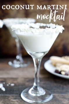 Feeling festive but not drinking? This sweet creamy coconut mocktail is just what you need! #artfrommytable #mocktails