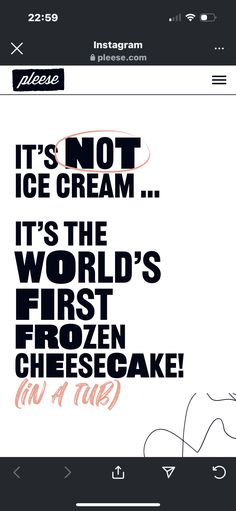 Frozen Cheesecake, First World, Cheesecake