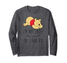 PRICES MAY VARY. Officially licensed by Disney graphic artwork ODNY-0343 Lightweight, Classic fit, Double-needle sleeve and bottom hem Graphic Artwork, Branded T Shirts, Winnie The Pooh, Top Styles, Long Sleeve Tshirt, Fashion Branding, Disney, Long Sleeve, T Shirt