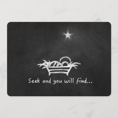 a chalkboard with the words seek and you will find on it, next to a star