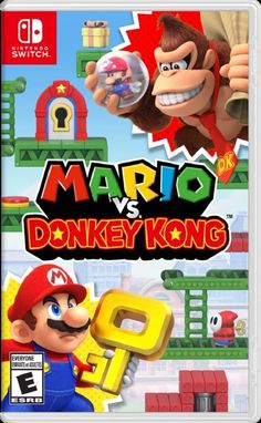 mario and donkey kong on the cover of nintendo gameboy's super mario vs donkey kong