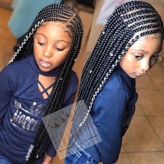 Cabello Afro Natural, Deep Side Part, Long Box Braids, Kids' Braids, Girls Hairstyles Braids, Girls Braids