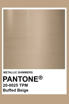 an advertisement for metallic shimer's pantonee