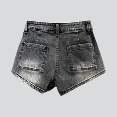 Bring out the edgy vibe this summer with our 2023 Summer Collection of dark retro denim shorts. Crafted with a mid-waist shape and zipper & button closure. these shorts will make you feel confident and stylish for any occasion.What Makes These Shorts Special? Street Style: With a retro-meets-trendy design. these shorts embody today's spirited modern pulse. Vintage Appeal: The shorts boast a ageless look with a vintage allure. Straight Fit: Perfect for any body type. the mid-rise shape of these s Grunge Jean Shorts With Built-in Shorts, Trendy Cutoff Shorts With Belt Loops, Grunge Jean Shorts With Pockets, Edgy High Waist Jean Shorts With Belt Loops, Washed Black Shorts With Belt Loops, Grunge Shorts For Streetwear, Washed Black Belt Loops Shorts, Short Grunge Shorts For Streetwear, Edgy Short Jeans