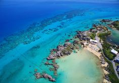 an aerial view of the beach and lagoons in grand turko island, turkey