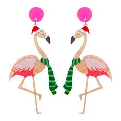 PRICES MAY VARY. Flamingo Earrings:This earring adopts the design style of flamingo, which is simple, unique and very fashionable. Flamingo Drop Dangle Earrings:This flamingo earring is simple and elegant, with fashionable and classic design. It can match all your clothes, leaving a deep impression. High Quality:This earring is made of high-quality materials, which can be worn for a long time without causing a burden on the ears. Best Gift:This jewelry is the best choice for gifts. You can give Christmas Flamingo, Boho Tropical, Flamingo Earrings, A Burden, Flamingo Christmas, Tropical Bird, Earrings For Girls, Earrings Christmas, Bird Earrings