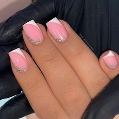 French And Design Nails, January Biab Nails, French Christmas Nail Designs, Biab Nail Design Christmas, French Biab Nail Designs, Biab Designs Ideas, Birthday Biab Nails, Biab Nails French Tip