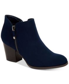 Masrinaa Ankle Booties, Created for Macy's Fashionable Sportswear, Macys Shoes, Sportswear Fashion, 50 Style, Suede Block Heels, Brown Leopard, Navy Fashion, Modern Women, Shoes Booties