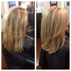 Haircut Blowout, Sandy Blonde Hair, Before And After Haircut, Shag Hairstyles, Haircuts For Medium Hair, Hair Color And Cut, Tone Hair, Long Layered Hair, Hair Envy