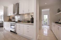 the kitchen is clean and ready for us to use in its new owner's home