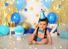 Toddler Cake, Cake Smash Ideas, Confetti Theme, Prince Cake, Cloud Photography, Prince Theme, 1st Birthday Pictures