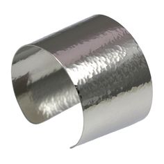 A Wide Hammered Stainless Steel Cuff Bracelet is a truly essential accessory that you can wear to the office, that cozy Sunday brunch, that fabulous five-star restaurant or to that upcoming special event. With its 1 3/4 inch width, you get the beautiful bold look of a sterling silver cuff without having to pay a small fortune. Crafted from hypoallergenic stainless steel, this stunning cuff has been expertly hammered to offer a unique texture and brilliant shine. An elegant tribute to tradition, Five Star Restaurant, 11th Wedding Anniversary, Cozy Sunday, Wedding Anniversary Presents, Wide Bracelet, Sunday Brunch, Sterling Silver Cuff, Silver Cuff, Elegant Gift