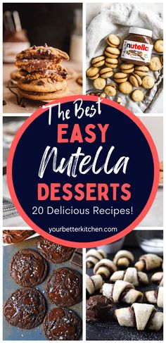 the best easy nutella desserts