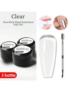 XEIJAYI 3Pcs 10ml Solid Nail Tips Gel Solid Sticker Nail Tips Adhesive Glue Patch Super Sticky Adhesive Glue UV Gel Nail Art Quick-Dry Strong Sticking False Nail Tips Acrylic Glue-Including Dead  Skin Push Clear    ABS  Cuticle Repair Treatment   Nail,Hand & Foot Care, size features are:Bust: ,Length: ,Sleeve Length: Cuticle Repair, Acrylic Glue, Jelly Nails, Nail Art Rhinestones, Uv Gel Nails, Adhesive Glue, Foot Care, Nail Glue, False Nail