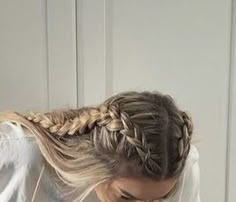 Braided Hairstyles Casual, Non Basic Hairstyles, Little Braid Hairstyles, Hair Stylist Life, Dream Hair, Hairstyles Haircuts