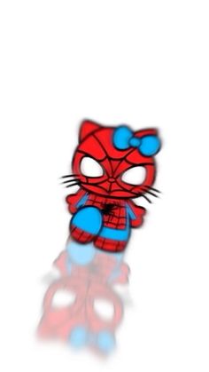 an image of a spiderman character with blue eyes and red hair, standing in front of a white background