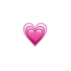 a pink heart on a white background